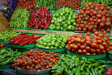 fruit and vegetables on the market