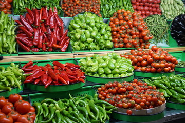 fruit and vegetables on the market