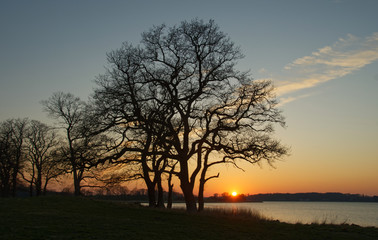Fototapeta na wymiar Schlei, Sonnenuntergang