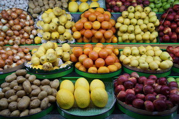 fruit and vegetables on the market