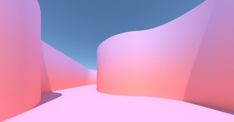 Simple Dreamlike curve 3d image