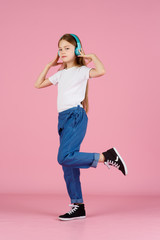 Dancing and singing. Teenager listen music. Recommended music based initial interest. Free music...