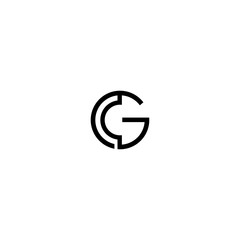 GC CG Letter Logo Design Vector Template