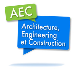 French AEC initials in colored bubbles