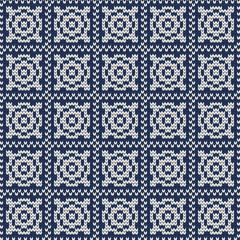 Knitted seamless abstract decorative pattern