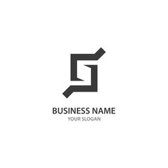 Business S letter logo design