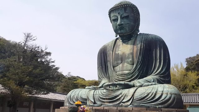 Great Buddha (Daibutsu) in Kōtoku-in,  Kamakura, Kanagawa Prefecture, Japan