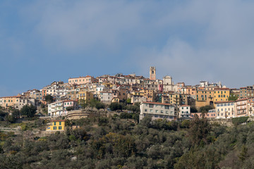 Fototapeta na wymiar Perinaldo ancient village, Liguria region, Italy