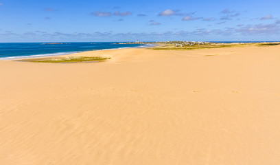 Distant view of Cabo Polonio, Uruguay