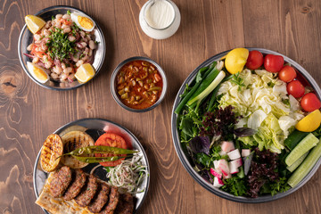Turkish salad from turkşsh cuisine