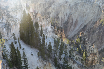 Obraz na płótnie Canvas Cliffs along the Grand Canyon of Yellowstone