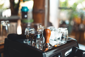 Coffee-Make coffee from the machine at home,Coffee in a cup