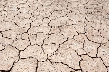 Dried soil (Playa or so called 'takir'). Uzbekistan, Turkmenistan, Kyzylkum Desert, Central Asia.