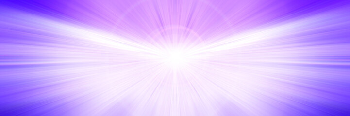 Purple abstract background. Flash of white light. Paranormal glow.