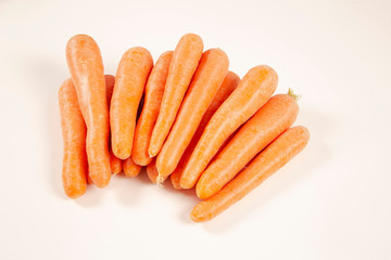 carrot on the white background