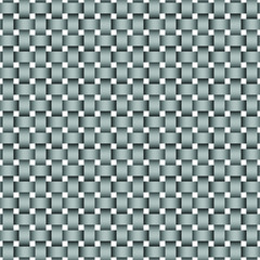 Vector seamless decorative pattern of braided ribbons. White texture.