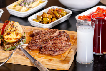 steak and raki menü