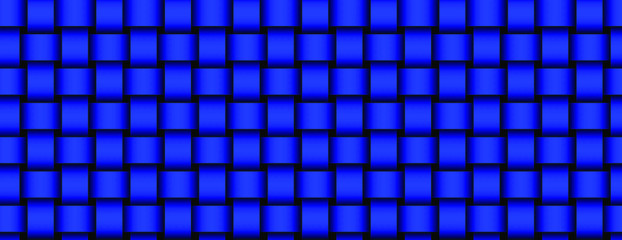 Vector seamless decorative pattern of braided ribbons. White texture.