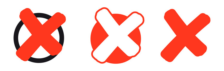 Obraz premium collection red crosses