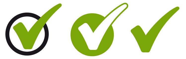 collection green check marks - 333399876