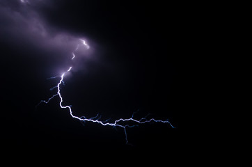 lightning in the sky