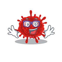 Super Funny Geek buldecovirus cartoon character design