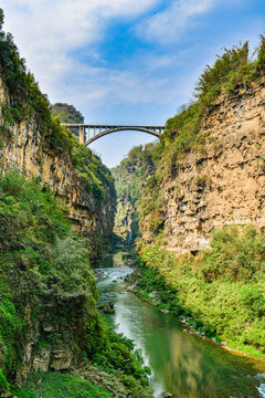 Maling river canyon and waterfall, Xingyi, Guizhou, China.