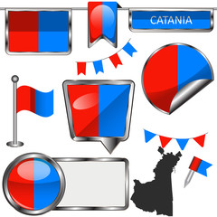 Flag of Catania, Italy