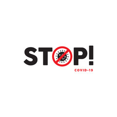 Stop Novel Coronavirus outbreak covid-19. vector illustration