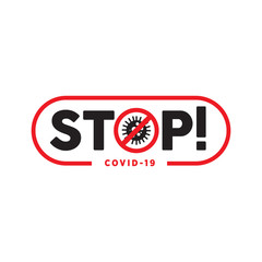 Stop Novel Coronavirus outbreak covid-19. vector illustration