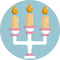 Wedding flat icons set