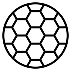Soccer Ball Concept, Football Game Play on white background,  Truncated icosahedron pattern SportsVector Icon design