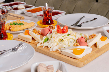 Turkish breakfast stock photo