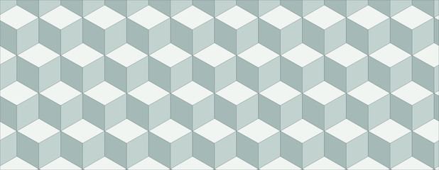 Hexagon grid vector background. Trendy colors hexagon cells pattern for banner or cover. Honeycomb cube shapes mosaic