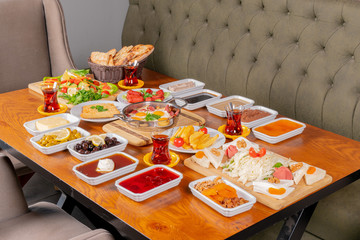 Turkish Breakfast stock photo