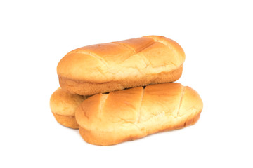 milk rolls isolated on the white background