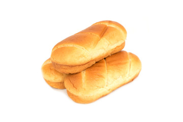 milk rolls isolated on the white background