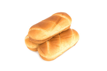 milk rolls isolated on the white background