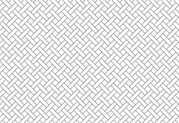 Geometric texture, repeating linear abstract pattern Thin black line vector pattern. Diagonally laid bricks Scandinavian style brick background for kitchen splash back Herringbone pattern