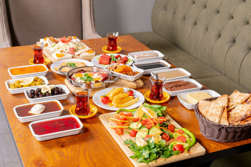 Turkish Breakfast stock photo
