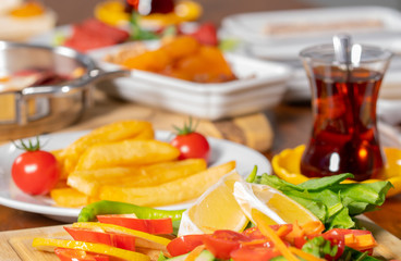 Turkish Breakfast stock photo