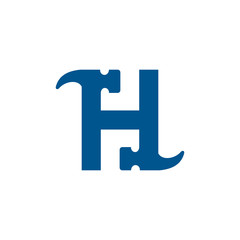  Letter H Hammer Building Services, Repair, Renovation and Construction Logo Design 