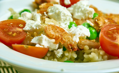 Greek Orzo and Grilled Shrimp