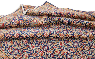 Old and modern Persian Colourful Arabesque and handmade carpet, rug gelim, patchwork, and Gabbeh...