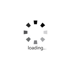loading or buffering icon logo template