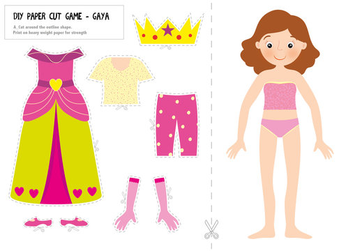 cut and paste dress up activities Editable Winter Clothes Cutting Activity