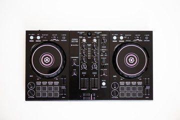 dj controller on a white background 