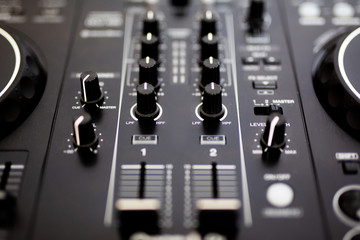 dj controller on a white background 