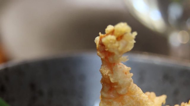 Shrimp tempura or fried shrimp