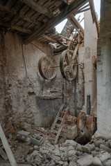 old abandoned factory building